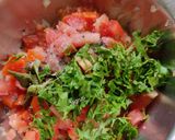 A picture of step 3 of Carrot Cucumber Tomato Koshimbir (Salad) !!.