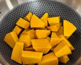 A picture of step 1 of Mathanga (Pumpkin) Curry (Kerala Style).
