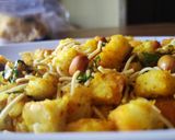 A picture of step 3 of Bread chivda.