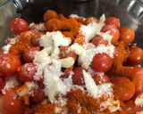 A picture of step 1 of Cherry tomato pickle.