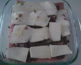 Foto del paso 3 de la receta Pastel de morcilla y calabacín gratinado