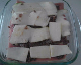 Foto del paso 3 de la receta: Pastel de morcilla y calabacín gratinado