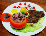 養生南瓜紅豆飯佐百里香梅花豬排&箭筍排骨湯（創意料理）的食譜步驟4照片