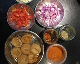 A picture of step 1 of Pizza puri.