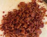 A picture of step 1 of Bacon jam.