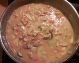 A picture of step 8 of Chicken a la King with mixed patty pans.