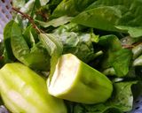 Hình bước làm 2 của món Canh mồng tơi, mướp nấu tôm