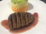 Magret de pato con salsa de uvas 🍇 y 3 purés