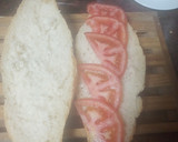 Foto del paso 4 de la receta: Bocadillo de bacon frito, tortilla francesa, tomate y queso