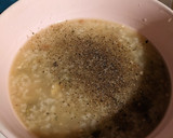 A picture of step 11 of Congee with Bitter Melon.