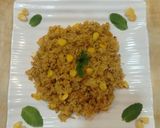 A picture of step 5 of Masala Corn Rice.