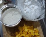 Foto langkah ke 2 dari resep Kue Lepat Pisang Isi Unti Kelapa dan Nangka.