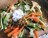 A picture of step 2 of Yuki’s chopped salad.