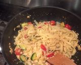 A picture of step 4 of Cheap & Easy Salmon Tagliatelle.