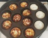 A picture of step 4 of Appe from Idli batter.