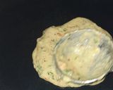 A picture of step 3 of Moong & Chana dal cheela.