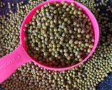 A picture of step 1 of Moong ladoo.