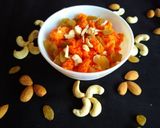 A picture of step 6 of Cheena kesari.