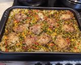 A picture of step 6 of Lemon Chicken with Rice in the Oven.