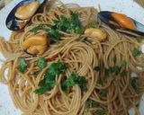 Foto del paso 9 de la receta: 🍝 Espaguetis con mejillones y tomate 🐚