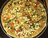 Omlet ze szpinakiem, pieczarkami i szynką z kurczaka krok przepisu 5 zdjęcie