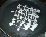 A picture of step 7 of Teriyaki prawns with net crepes.