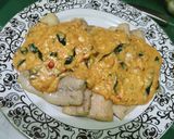 Foto langkah ke 6 dari resep Dory Fish with Creamy Salted Eggs Sauce - Keto.