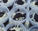 Foto langkah ke 5 dari resep Puding triple Choco cheese oreo (no bake).