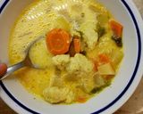 Tejszínes karalábéleves recept fázis 6 fotója