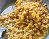 A picture of step 8 of Chana Dal Curry.