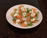 A picture of step 12 of Smoked Salmon Potato Cheese Crisps.