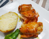 Foto del paso 5 de la receta: Rollitos de pechuga de pollo con papas