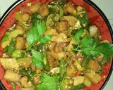 Foto langkah ke 4 dari resep Tumis bakso tempe gembus lombok ijo😘😘.