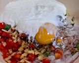 A picture of step 1 of Chicken vegi creamy Omelet.