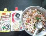 A picture of step 3 of Seasonal Bhel.
