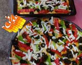 صورة لخطوة 5 من وصفة بيتزا بالخضار 🍕🍕🍕🥗🥗🥗