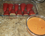 Foto del paso 4 de la receta: Pimientos del piquillo rellenos con carne de soja y queso azul