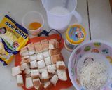 Foto langkah ke 1 dari resep Cheese Bread Pudding.