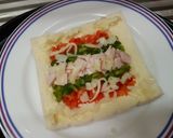 รูปขั้นตอนการทำที่ 4 ของ Ham&Bell Pepper Open Toast