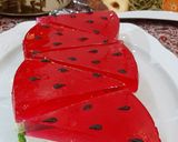 عکس مرحله 1 از دستور چیز کیک هندوانه ای