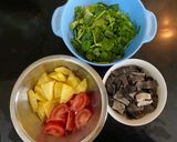 Hình bước làm 1 của món Sách bò xào
