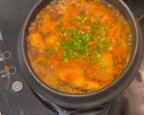 Hình bước làm 4 của món Canh kim chi Hàn Quốc