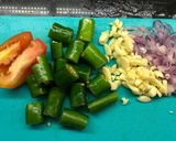 Foto langkah ke 2 dari resep Cumi asin cabe ijo.