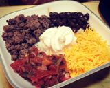 A picture of step 5 of Poorman’s Beef Burrito Bowl.