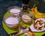 A picture of step 1 of Banana Sago Payasam.