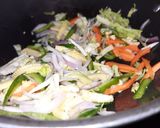 A picture of step 1 of Veg. Chinese chop suey/ American chop suey.