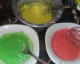 A picture of step 1 of Raimbow cookies.