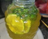 A picture of step 5 of LEMON soda drink 😍.