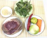 Hình bước làm 1 của món Bò tái chanh 