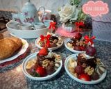 صورة لخطوة 2 من وصفة ميني بان كيك 🥞🍯 بتقديم بسيط 🍌🍓🍇🍫🥜